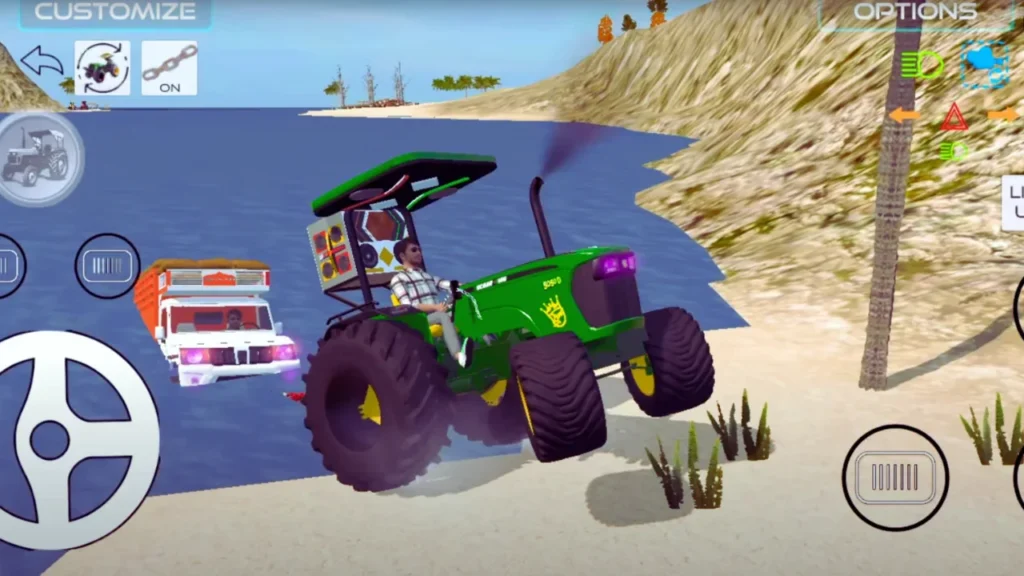 Pull Bori Pickups from Sea in Indian Tractor Simulator